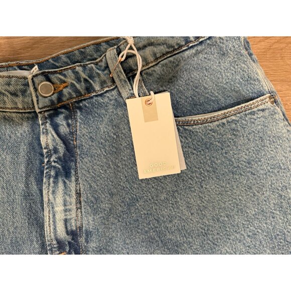 Good American Good Ease Relaxed Wide-Leg Jeans - Size 14/32 - NWT - Picture 5 of 12